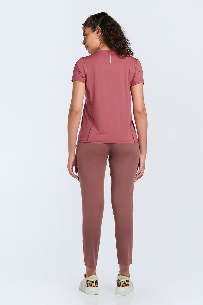 FLAUNT WORKOUT TEE - Baroque Rose - Image 5 of 8