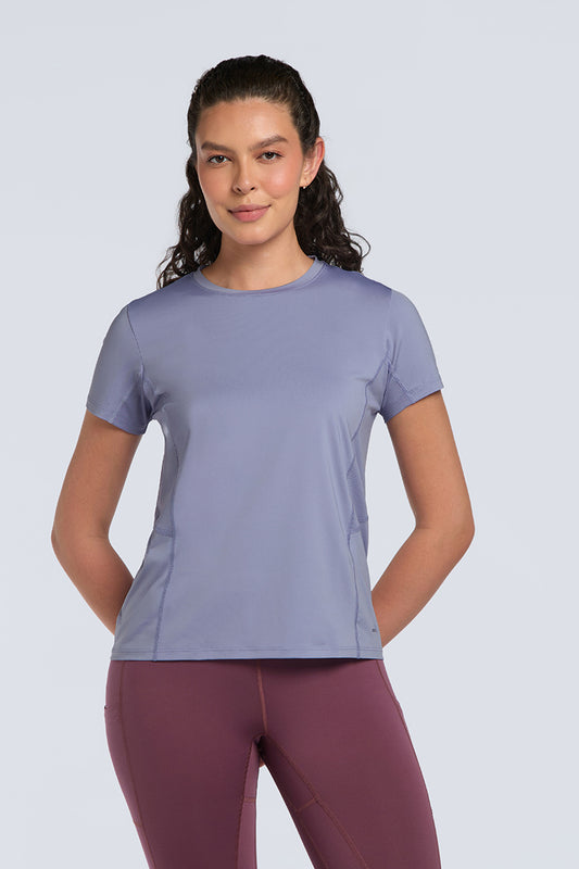 FLAUNT WORKOUT TEE - Persian Violet