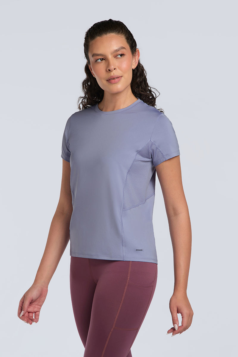 FLAUNT WORKOUT TEE - Persian Violet - Image 3 of 7