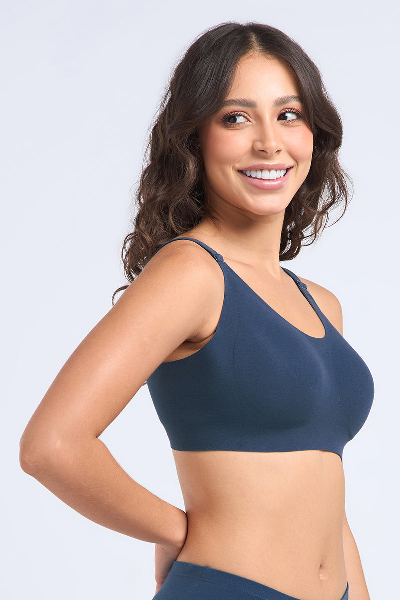 INVISI BREATHE COTTON BRA - Dark Denim