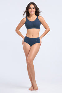 INVISI BREATHE COTTON BRA - Dark Denim thumbnail 5
