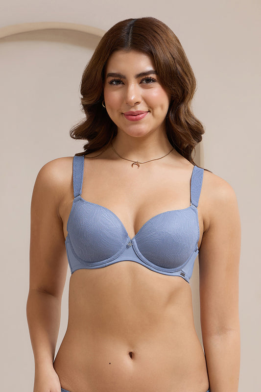 Floral Enchante Padded Wired Bra - Tempest