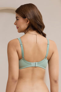 Floral Enchante Padded Non-Wired Bra - Iceberg Green thumbnail 2