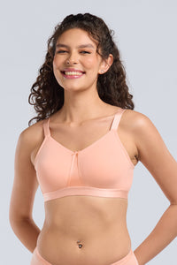 BLISSEASE COTTON BRA - TROPICAL PEACH thumbnail 1