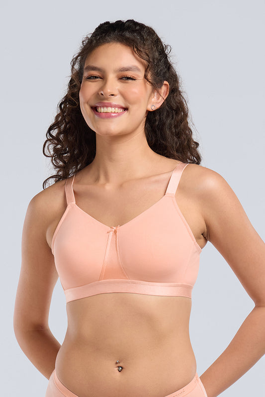 BLISSEASE COTTON BRA - TROPICAL PEACH