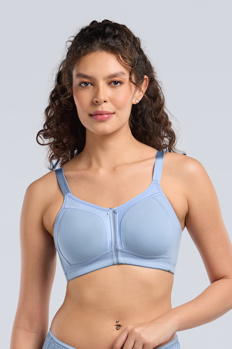 SHAPELIFT M-FRAME BRA - SOFT CHAMBRAY MARL