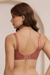 Allure Embrace Non-Padded Non-Wired Bra - Etruscan Red thumbnail 2