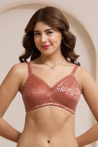 Allure Embrace Non-Padded Non-Wired Bra - Etruscan Red thumbnail 1