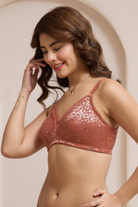 Allure Embrace Non-Padded Non-Wired Bra - Etruscan Red thumbnail 3