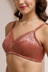 Allure Embrace Non-Padded Non-Wired Bra - Etruscan Red thumbnail 4