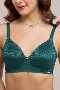 Allure Lace Non-Padded Wired Bra - Botanical Garden thumbnail 4
