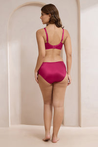 Allure Lace Non-Padded Wired Bra - Persian Red thumbnail 6