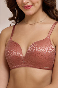 Allure Plunge Padded Non-Wired Bra - Etruscan Red thumbnail 4