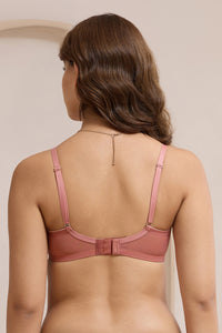 Glimmer Lace Padded Wired Bra - Canyon Rose thumbnail 2