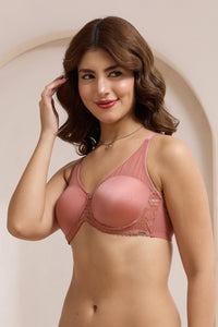 Glimmer Lace Padded Wired Bra - Canyon Rose thumbnail 3