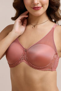 Glimmer Lace Padded Wired Bra - Canyon Rose thumbnail 4