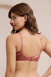 Glimmer Lace Padded Non-Wired T-Shirt Bra - Canyon Rose thumbnail 2