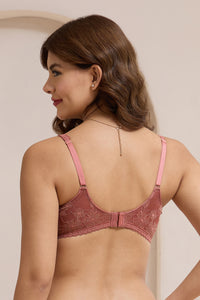 Glimmer Lace Non-Padded Non-Wired Bra - Canyon Rose thumbnail 2