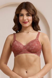 Glimmer Lace Non-Padded Non-Wired Bra - Canyon Rose - color option