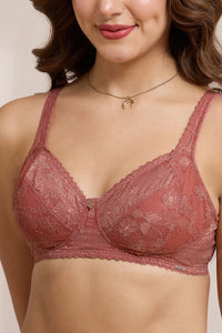 Glimmer Lace Non-Padded Non-Wired Bra - Canyon Rose thumbnail 4