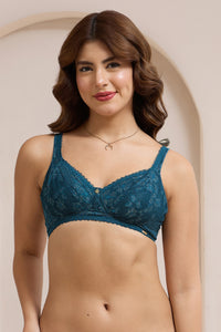 Glimmer Lace Non-Padded Non-Wired Bra - Reflecting Pond thumbnail 1
