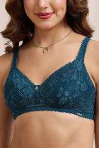 Glimmer Lace Non-Padded Non-Wired Bra - Reflecting Pond thumbnail 4