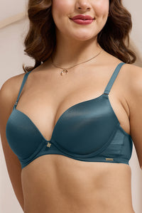 Glimmer Padded Wired Push-Up Bra - Reflecting Pond thumbnail 4