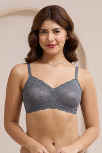 Lush Lace Comfort Non-Padded Non-Wired Bra - Boulvered - color option