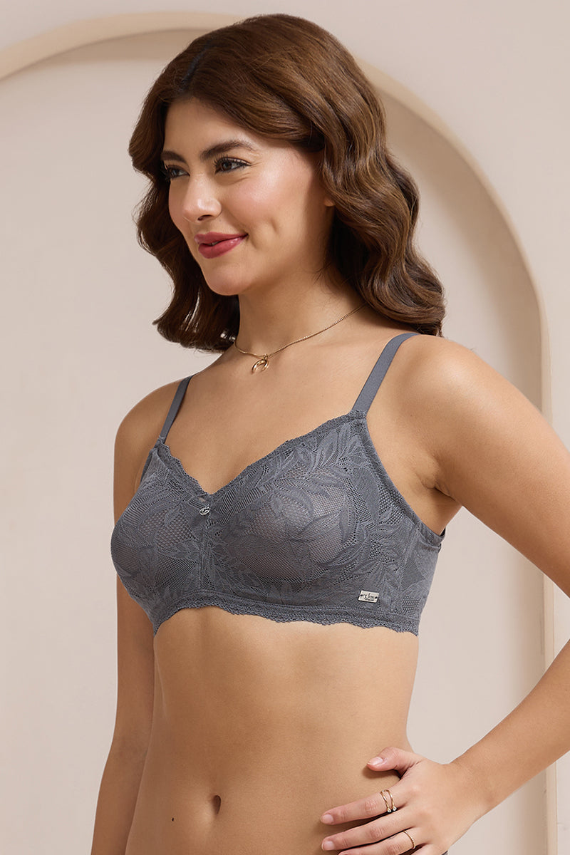 Lush Lace Comfort Non-Padded Non-Wired Bra - Boulvered