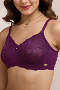 Lush Lace Comfort Non-Padded Non-Wired Bra - Pickled Beet thumbnail 4