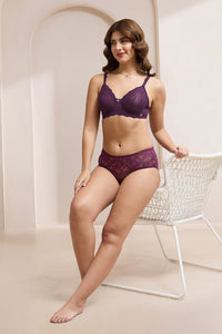 Lush Lace Lift Non-Padded Wired Bra - Pickled Beet thumbnail 7