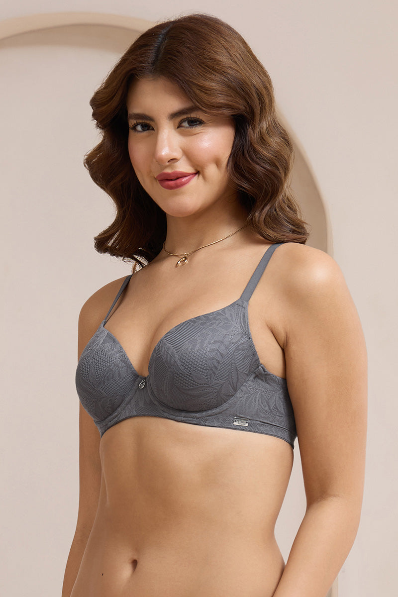Lush Lace Padded Wired Bra - Boulvered