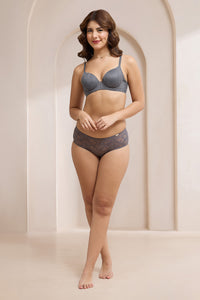 Lush Lace Padded Wired Bra - Boulvered thumbnail 5