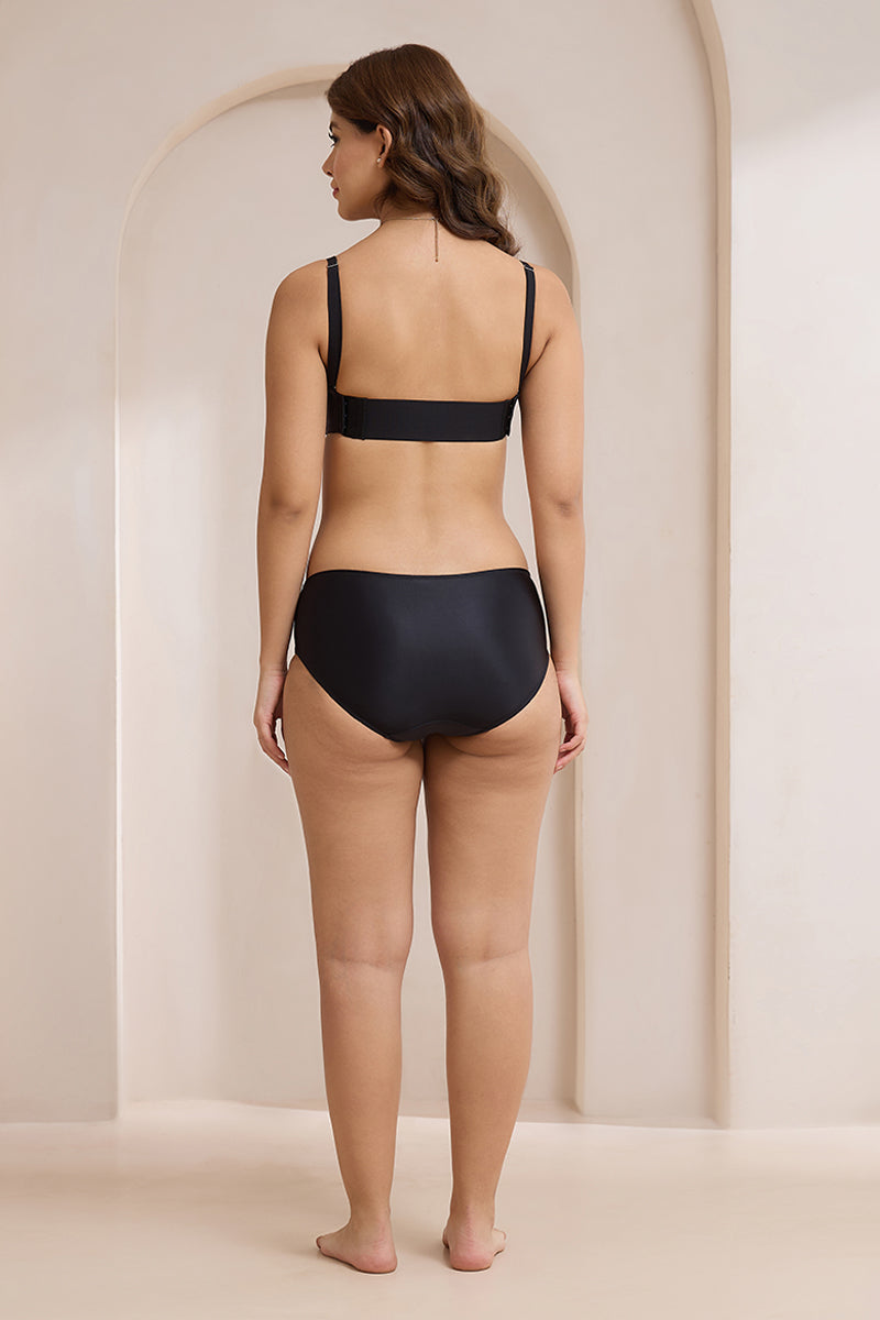 Radiant Padded Wired Strapless Bra - Black