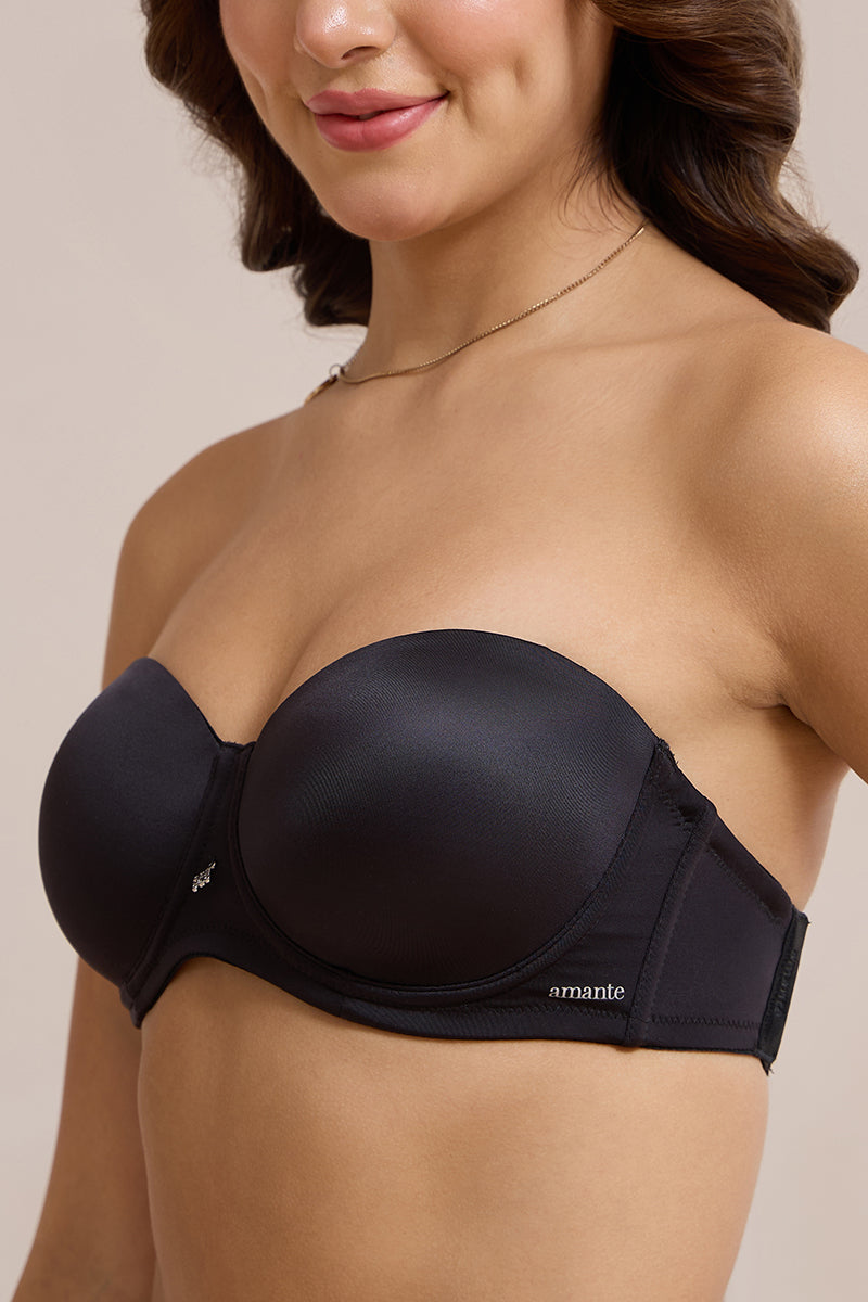 Radiant Padded Wired Strapless Bra - Black - Image 7 of 9