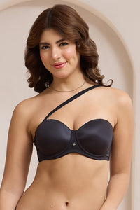 Radiant Padded Wired Strapless Bra - Black thumbnail 4