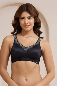 Radiant Curves Non-Padded Non-Wired Bra - Black thumbnail 1