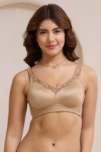 Radiant Curves Non-Padded Non-Wired Bra - Praline - color option