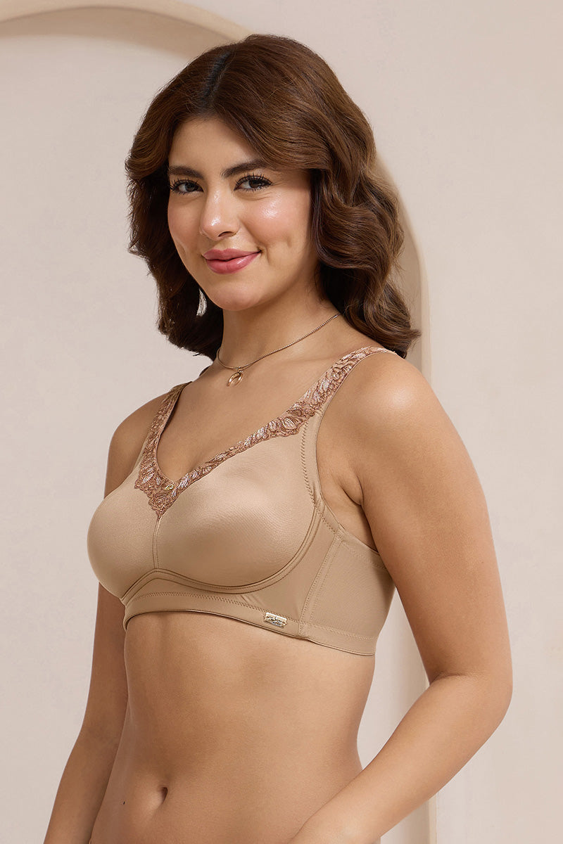 Radiant Curves Non-Padded Non-Wired Bra - Praline - Image 3 of 5