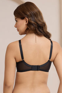 Radiant Lace Padded Non-Wired Bra - Black thumbnail 2