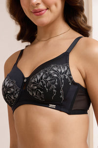 Radiant Lace Padded Non-Wired Bra - Black thumbnail 4