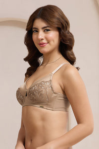 Radiant Lace Padded Non-Wired Bra - Praline thumbnail 3