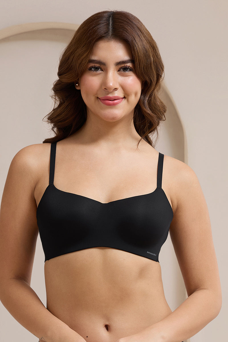 Bare’d Scoop Lift Padded Non-Wired Bra - Black