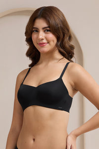 Bared Scoop Lift Padded Non-Wired Bra - Black thumbnail 3