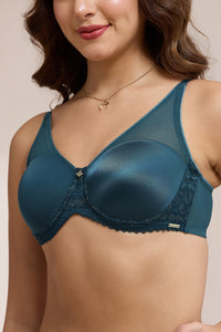 Glimmer Lace Padded Wired Bra - Reflecting Pond thumbnail 4