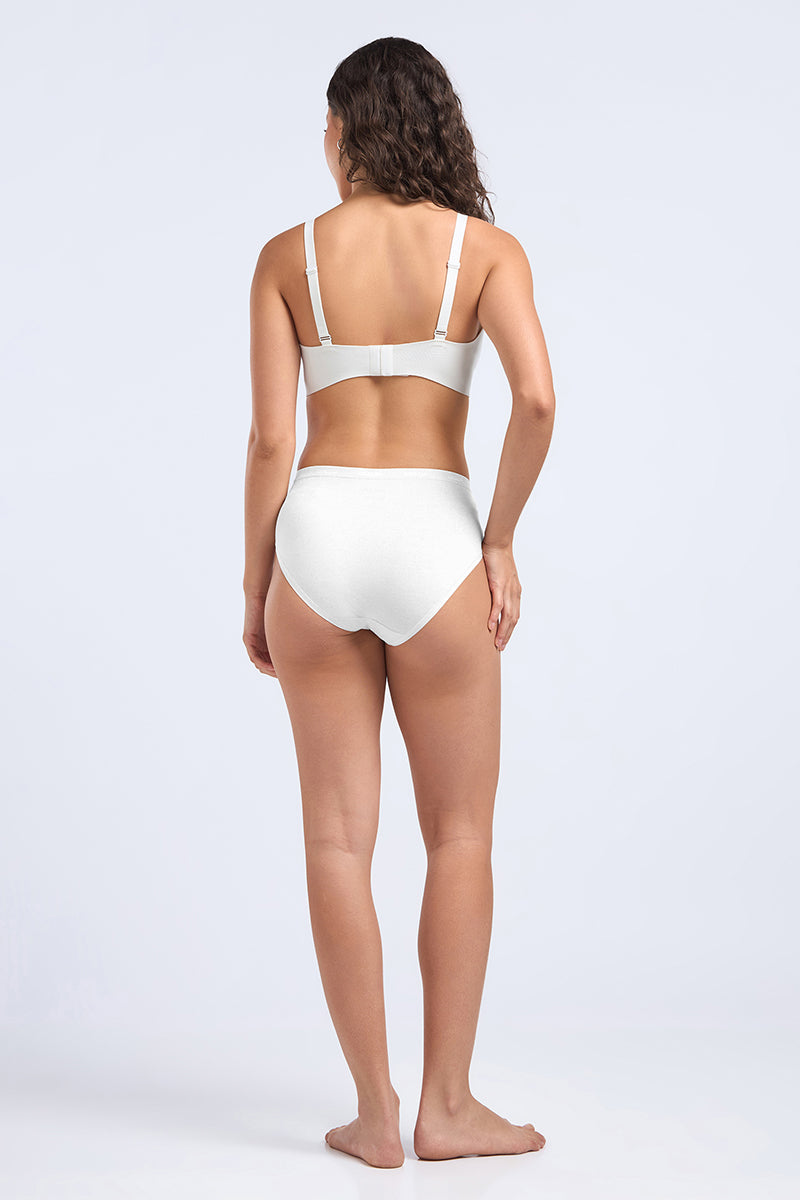 Invisi Chic Cotton Bra - White