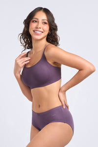 Invisi Chic Cotton Bra - Grape Jam thumbnail 4