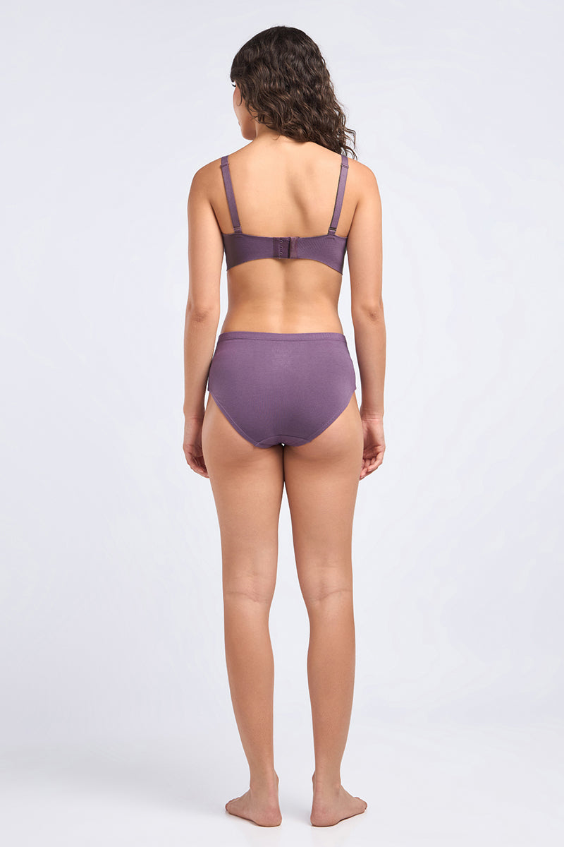 Invisi Chic Cotton Bra - Grape Jam - Image 7 of 7