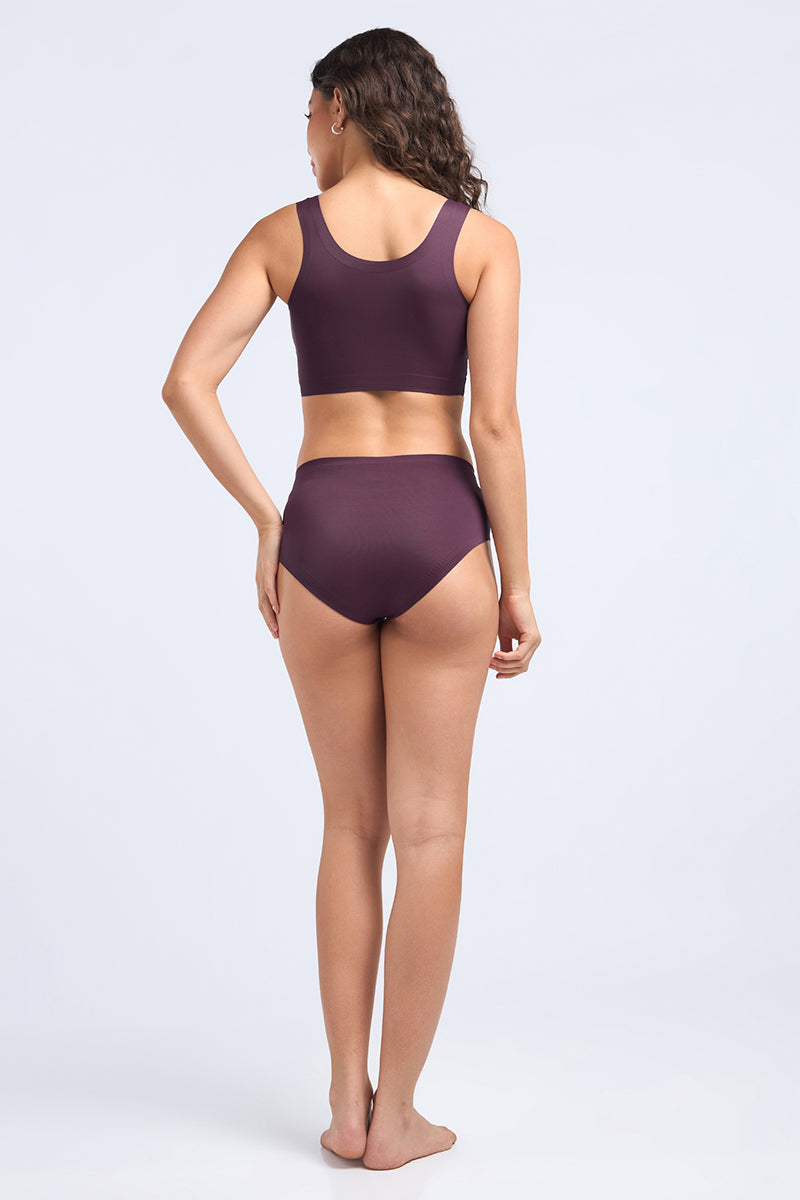 SKINS SCOOP NECK - PRUNE PURPLE - Image 7 of 7