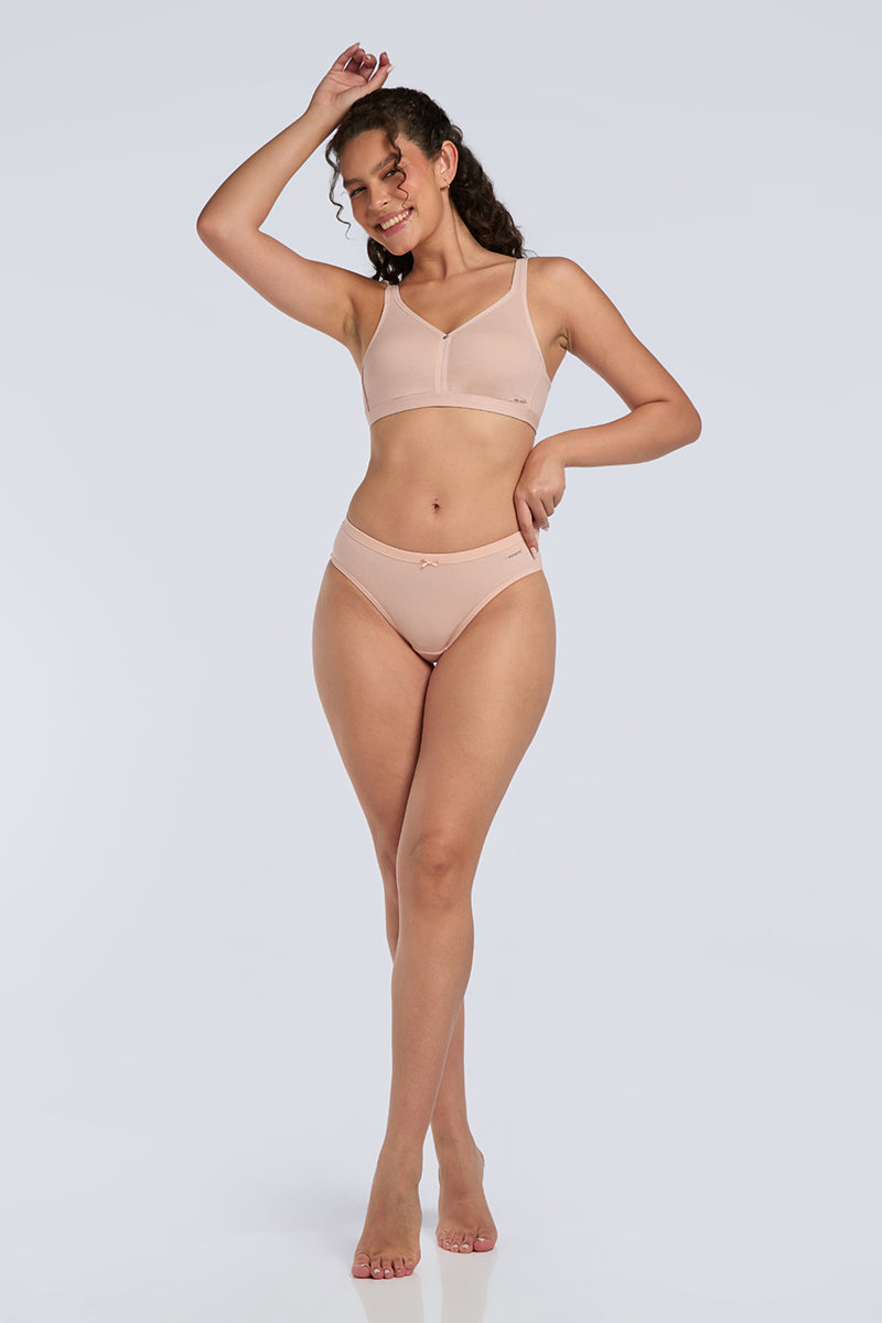 COTTON CHIC SUPPORT BRA - Cameo Rose